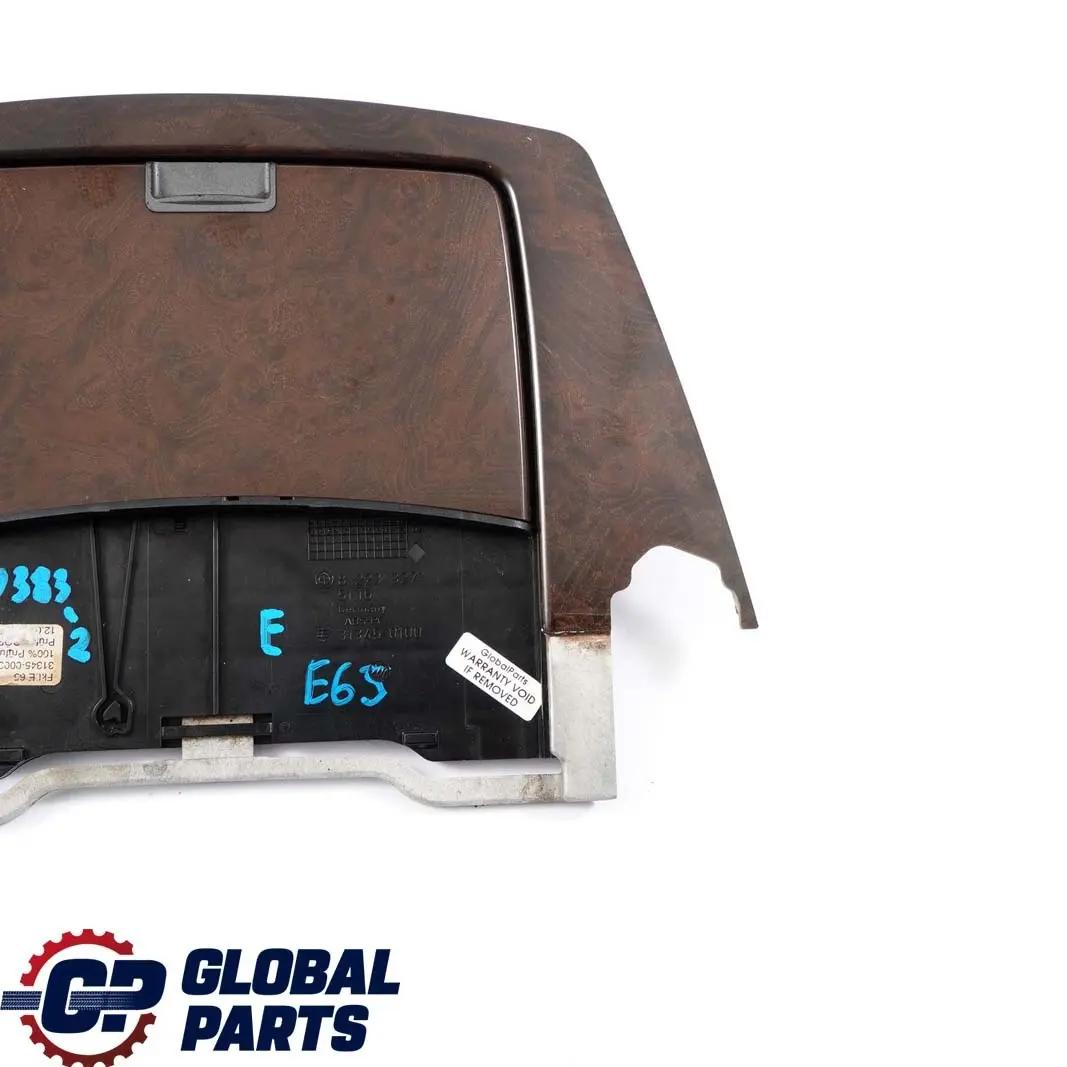 BMW 7 Series 2 E65 E66 Module Carrier Centre Console Wood Ashtray Esche Dunkel