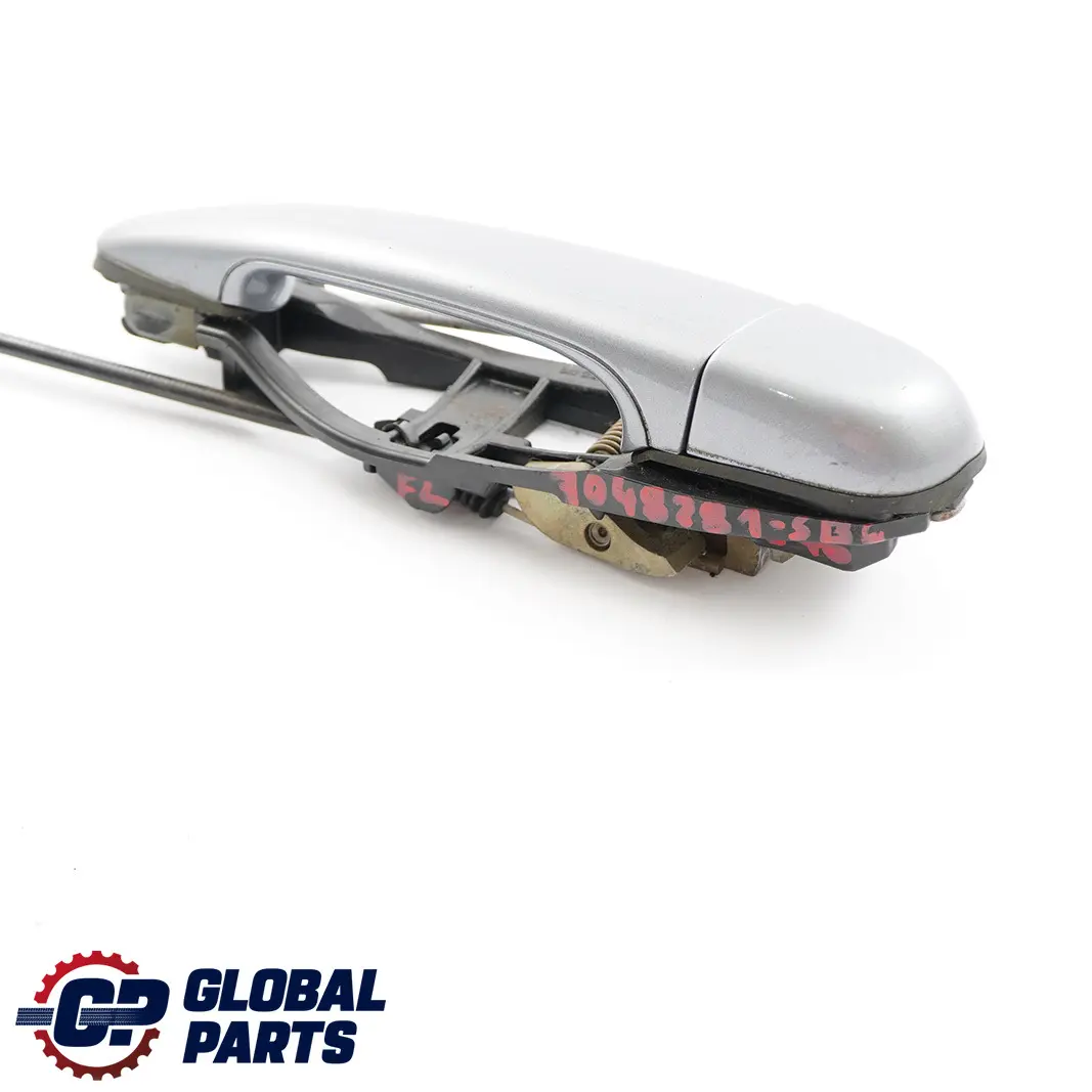 BMW 3 Series E46 Outside Door Handle Front Left N/S Silbergrau Silver Grey A08