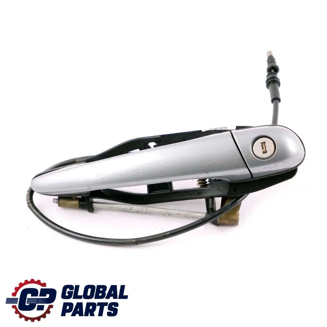 BMW 3 Series E46 1 Outside Door Handle Front Right O/S Silbergrau Silver Grey