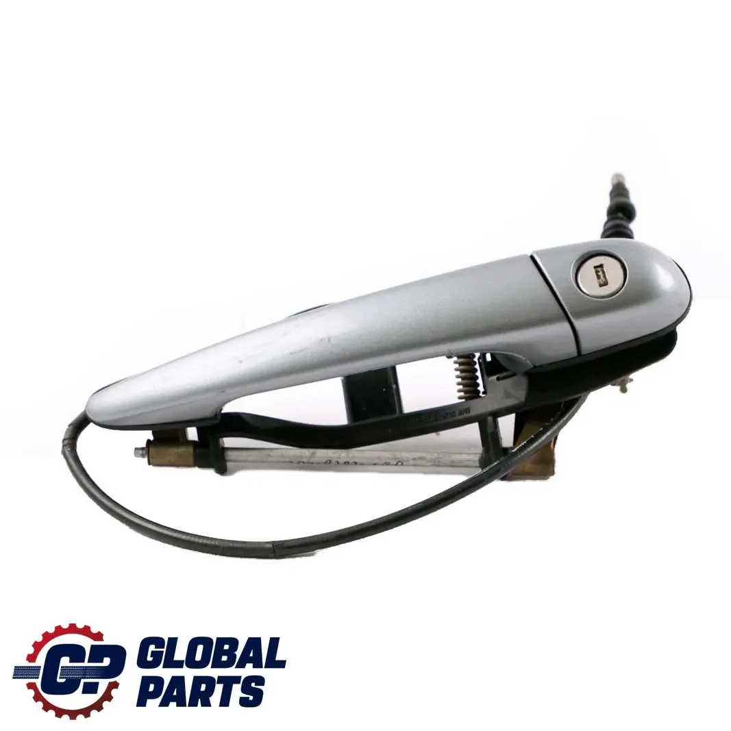 BMW 3 Series E46 1 Outside Door Handle Front Right O/S Silbergrau Silver Grey