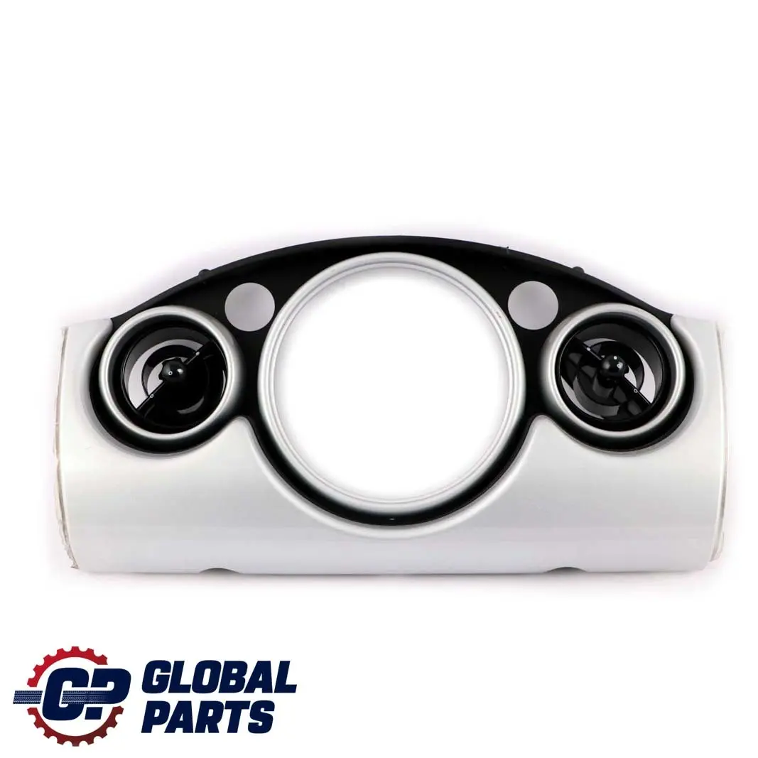 Mini Cooper One R50 R53 Set Dashboard Panel Trim Strip Cover White Silver