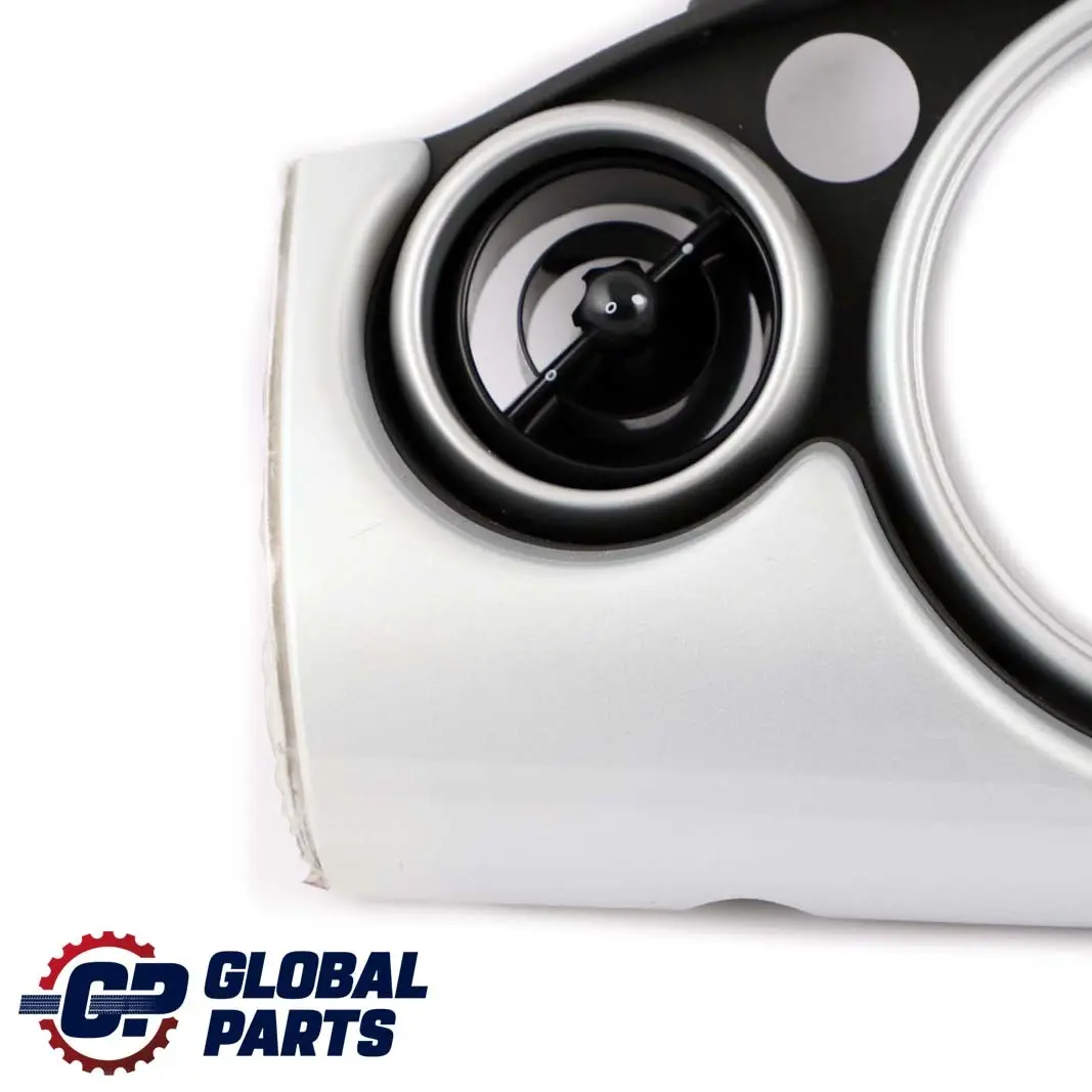 Mini Cooper One R50 R53 Set Dashboard Panel Trim Strip Cover White Silver