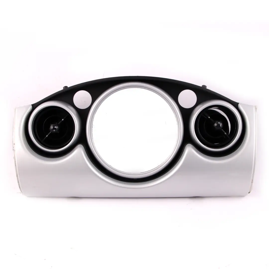 Mini Cooper 1 R50 R53 Set Dashboard Panel Trim Strip Cover White Silver