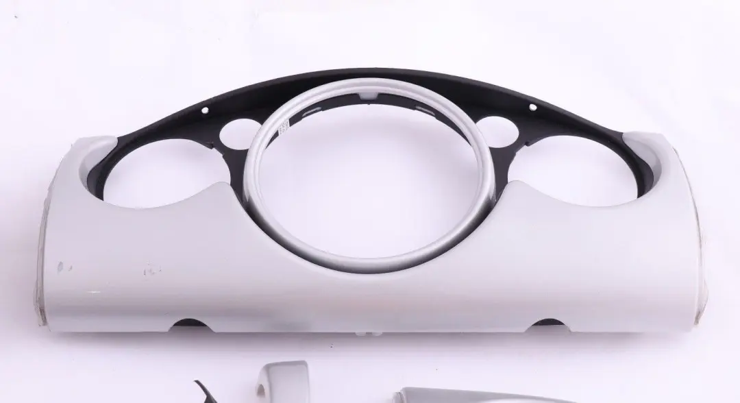 BMW MINI Cooper 2 R50 R53 Set Dashboard Panel Trim Strip Cover White Silver