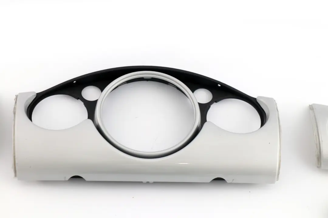 BMW Mini Cooper 5 R50 R53 Set Dashboard Panel Trim Strip Cover White Silver