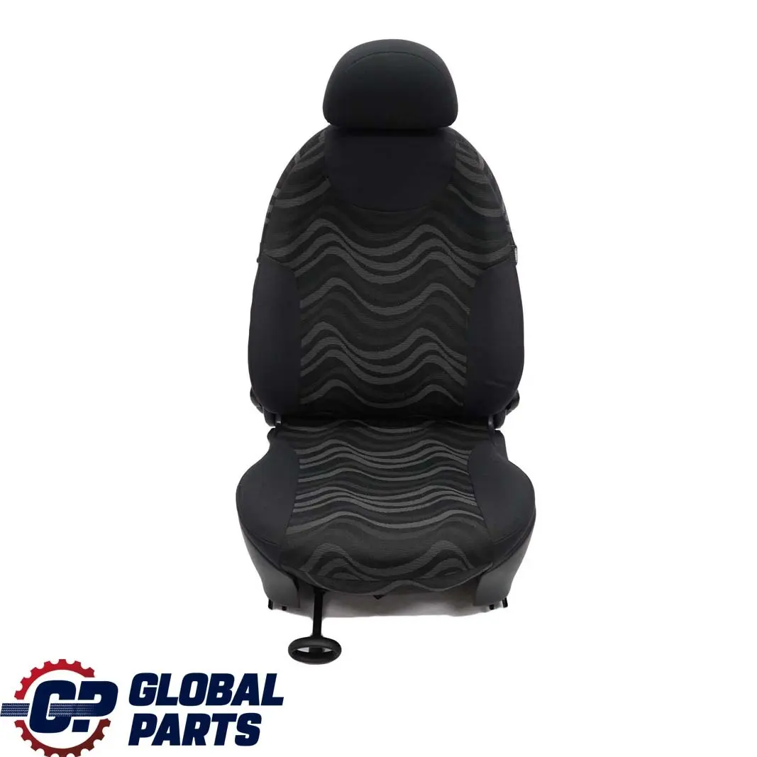 Mini Cooper One R50 Front Left N/S Seat Cloth Aqua Panther Black Passenger