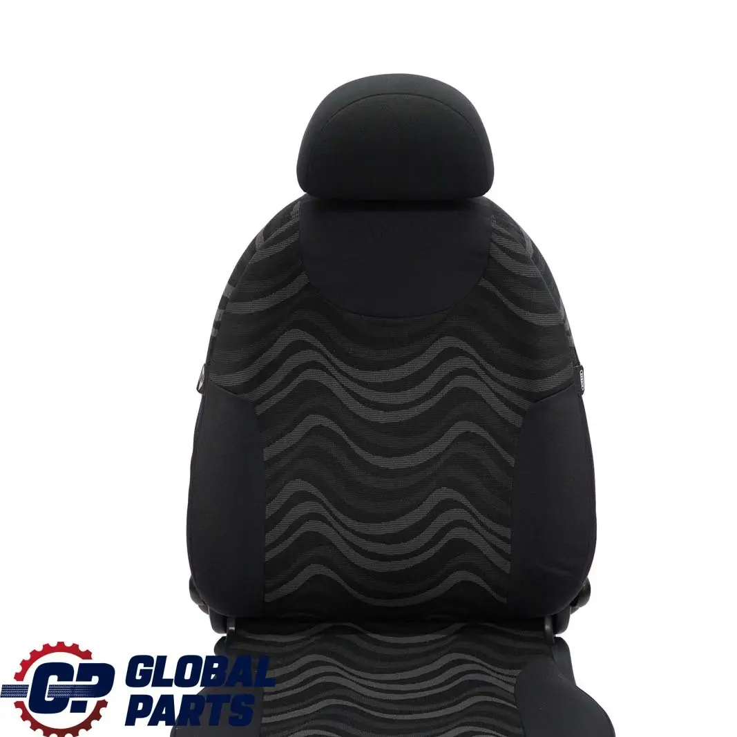 Mini Cooper One R50 Front Left N/S Seat Cloth Aqua Panther Black Passenger