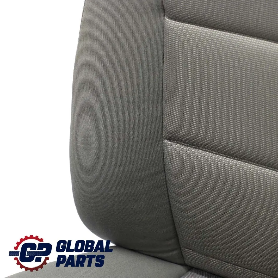 BMW 5 Series E60 E61 Grey Cloth Fabric Front Left N/S Seat Passenger Side