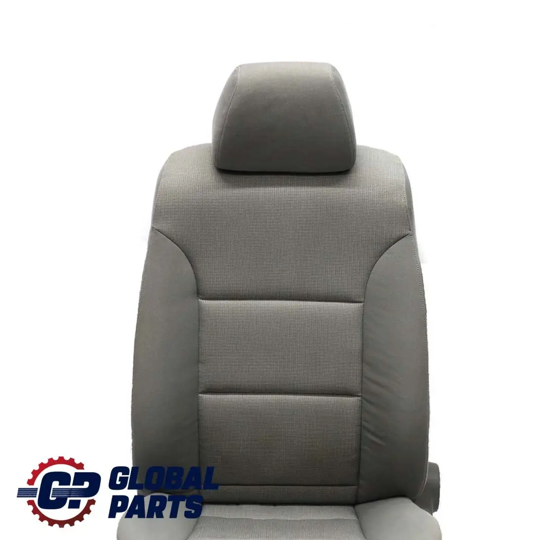 BMW 5 Series E60 E61 Grey Cloth Fabric Front Left N/S Seat Passenger Side