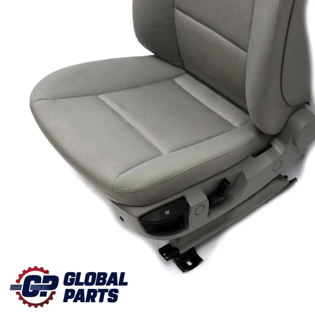 BMW 5 Series E60 E61 Grey Cloth Fabric Front Left N/S Seat Passenger Side