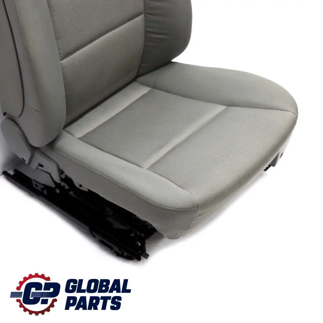 BMW 5 Series E60 E61 Grey Cloth Fabric Front Left N/S Seat Passenger Side