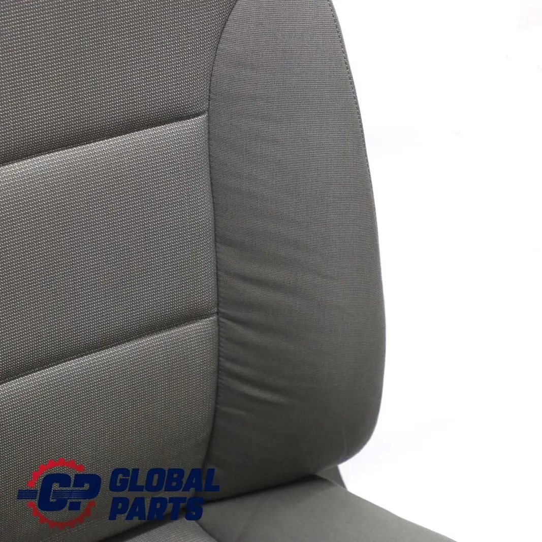 BMW 5 Series E60 E61 Grey Cloth Fabric Front Left N/S Seat Passenger Side