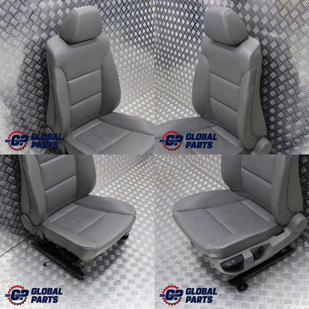 BMW 5 Series E60 E61 Grey Leather Front Left N/S Seat