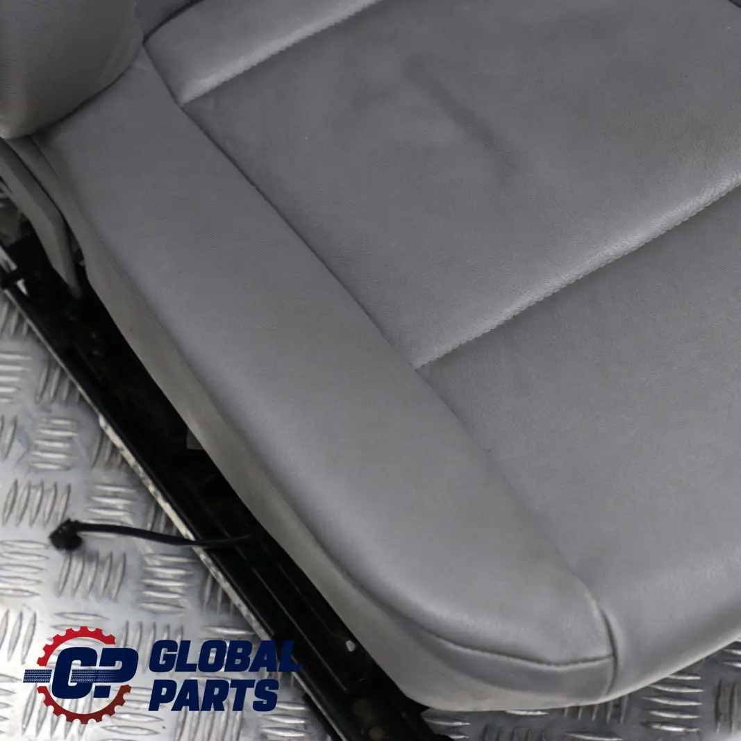 BMW 5 Series E60 E61 Grey Leather Front Left N/S Seat