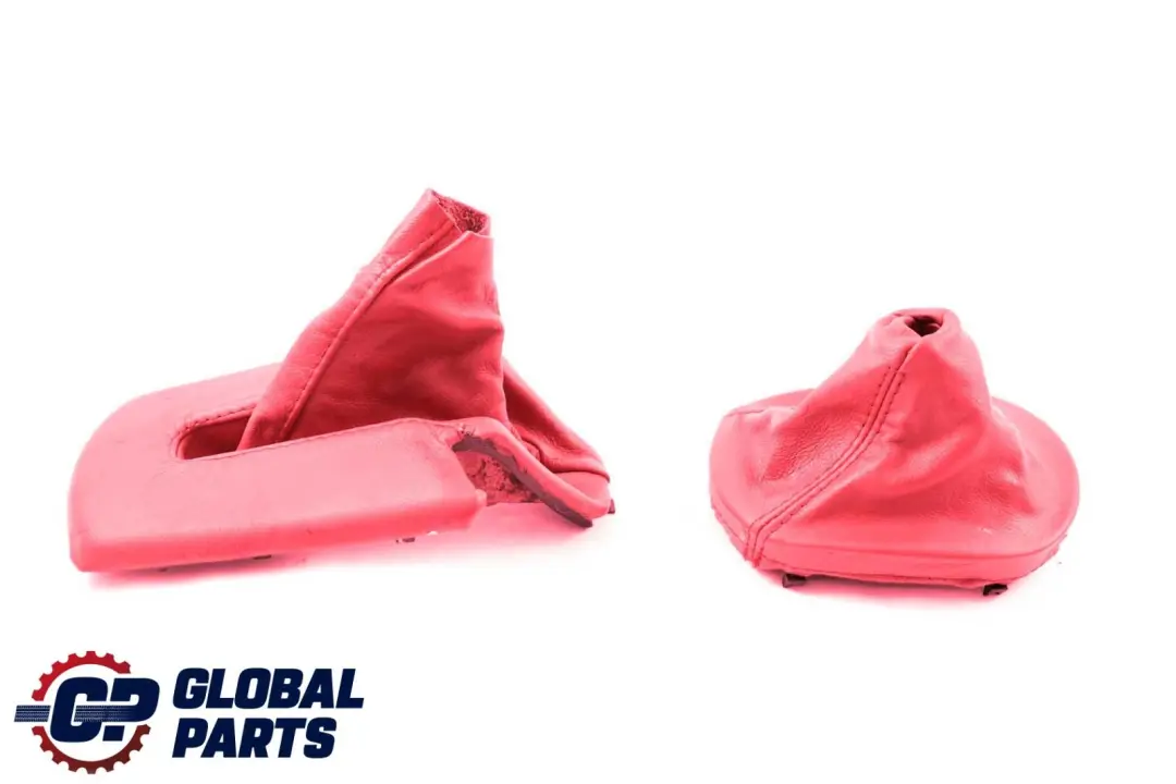 BMW Z4 Series E85 E86 Handbrake Lever Gear Stick Cover Set Red 7114362