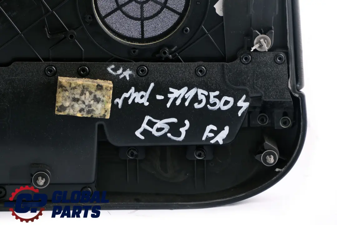 BMW 6 Series E63 E64 1 Front Right O/S Door Card Leather Trim Panel Black