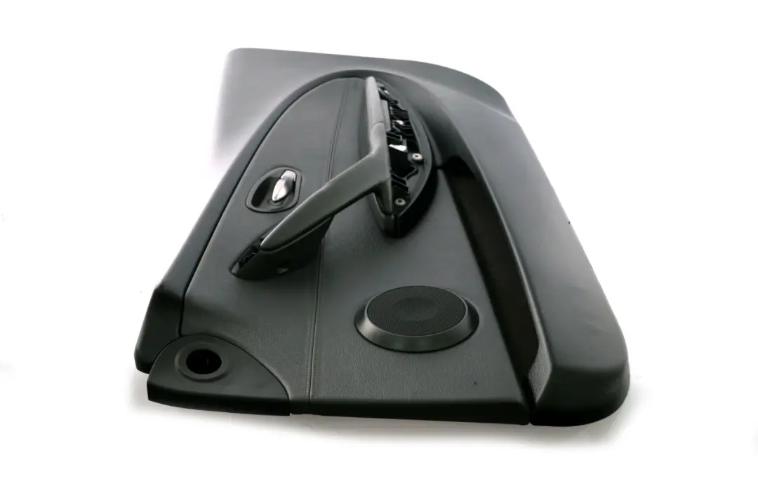 BMW 6 Series E63 E64 Front Right O/S Door Card Leather Trim Panel Black