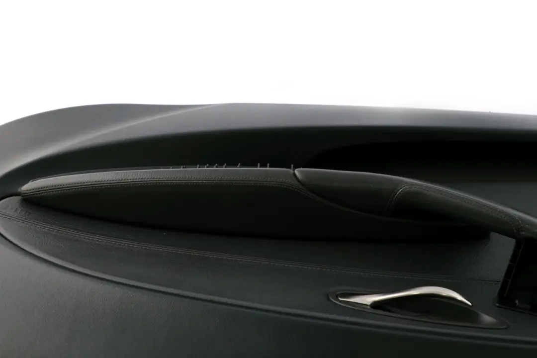 BMW 6 Series E63 E64 Front Right O/S Door Card Leather Trim Panel Black