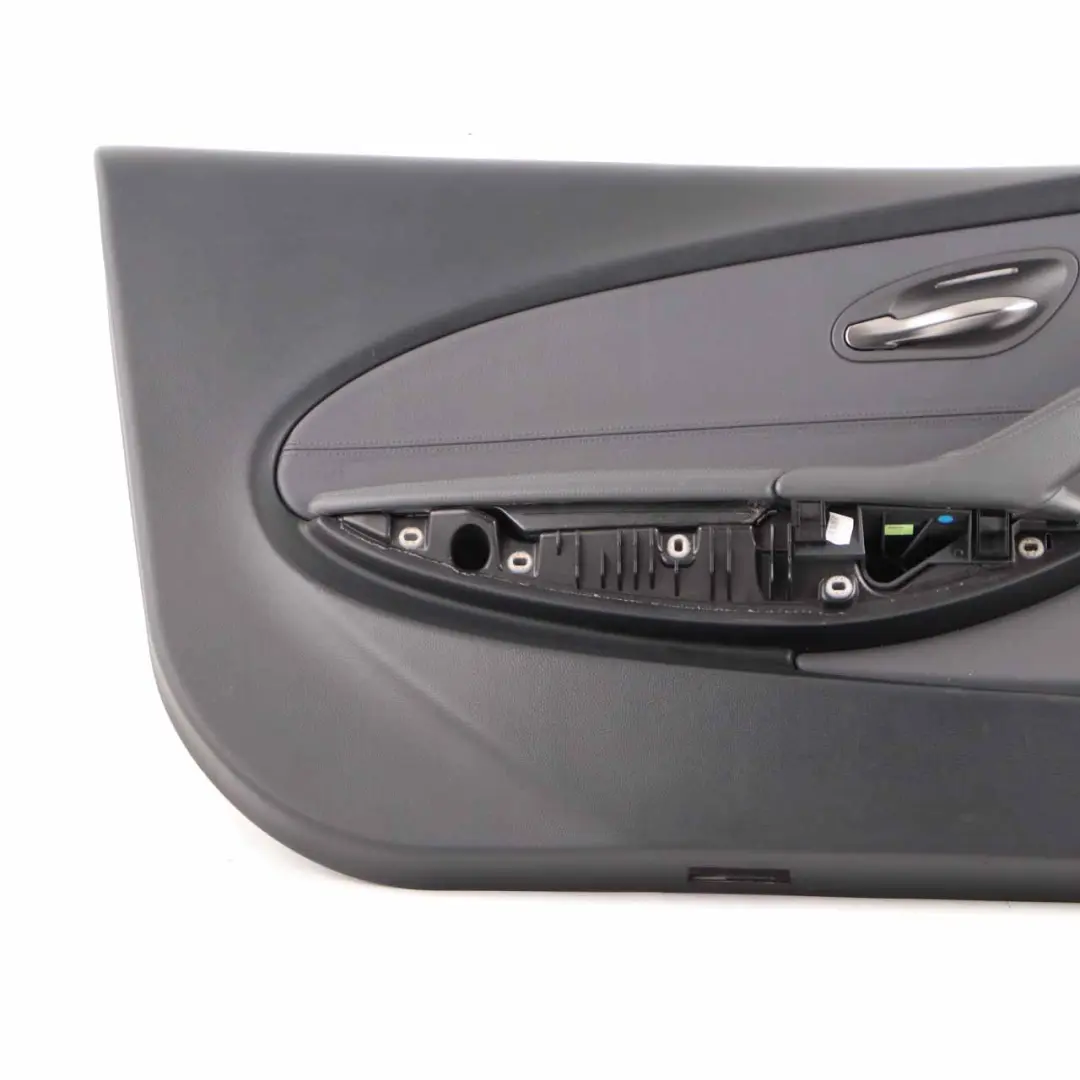 BMW 6 Series E63 E64 1 Front Left N/S Door Card Leather Trim Panel Black