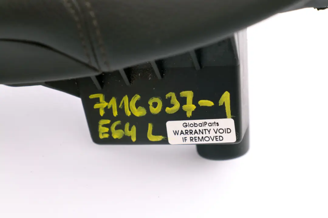 BMW 6 Series E63 E64 Front Interior Door Handle Leather Left N/S Grey 7115517