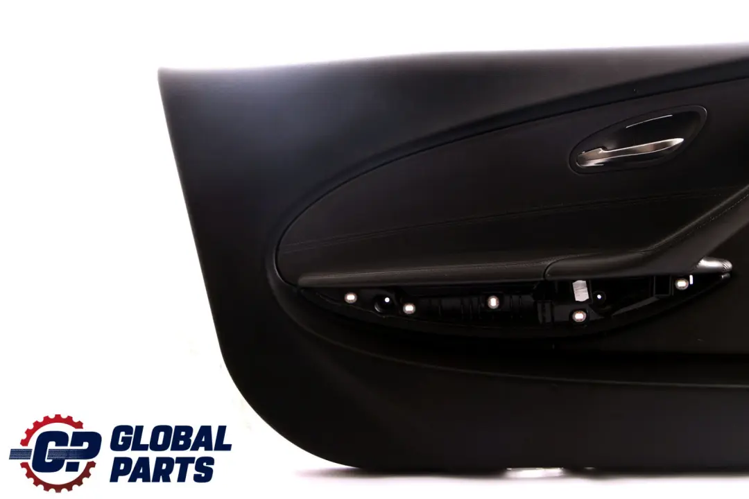 BMW 6 Series E63 E64 Front Left N/S Door Card Leather Pearl Trim Panel Black