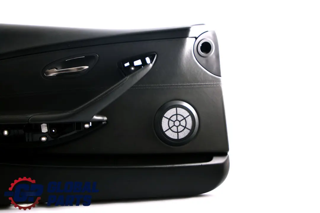 BMW 6 Series E63 E64 Front Left N/S Door Card Leather Pearl Trim Panel Black