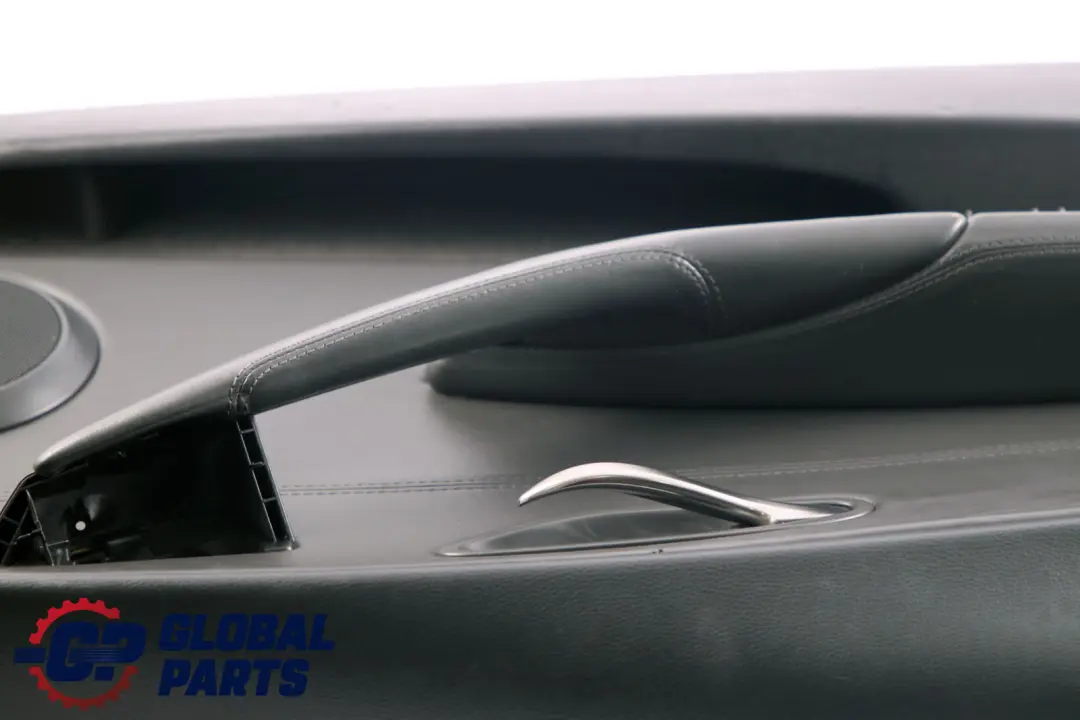BMW 6 Series E63 E64 Front Left N/S Door Card Leather Pearl Trim Panel Black