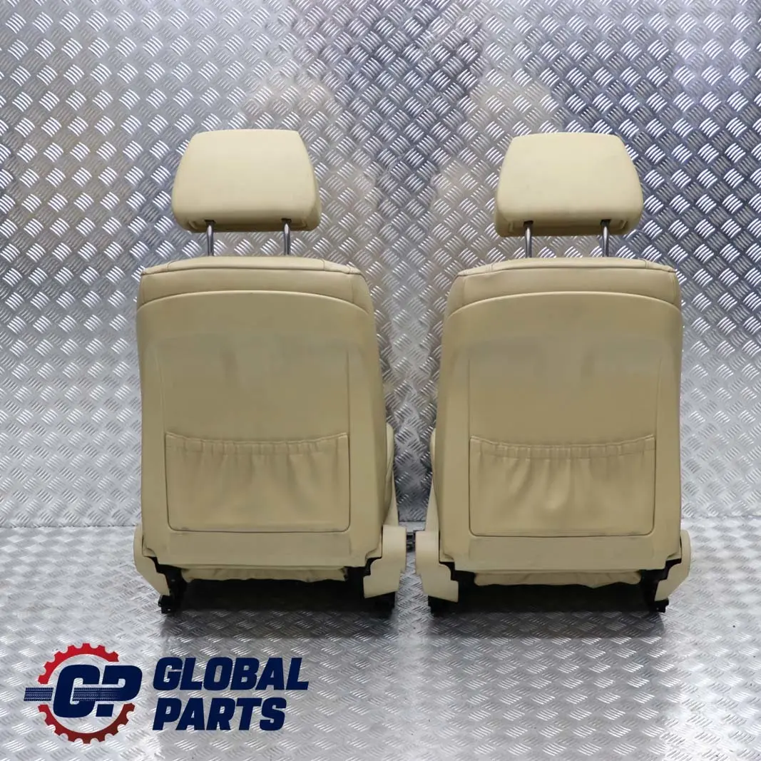 BMW E65 Heated Beige Leather Front Left Right N/O/S Seats Seat Electric Memory