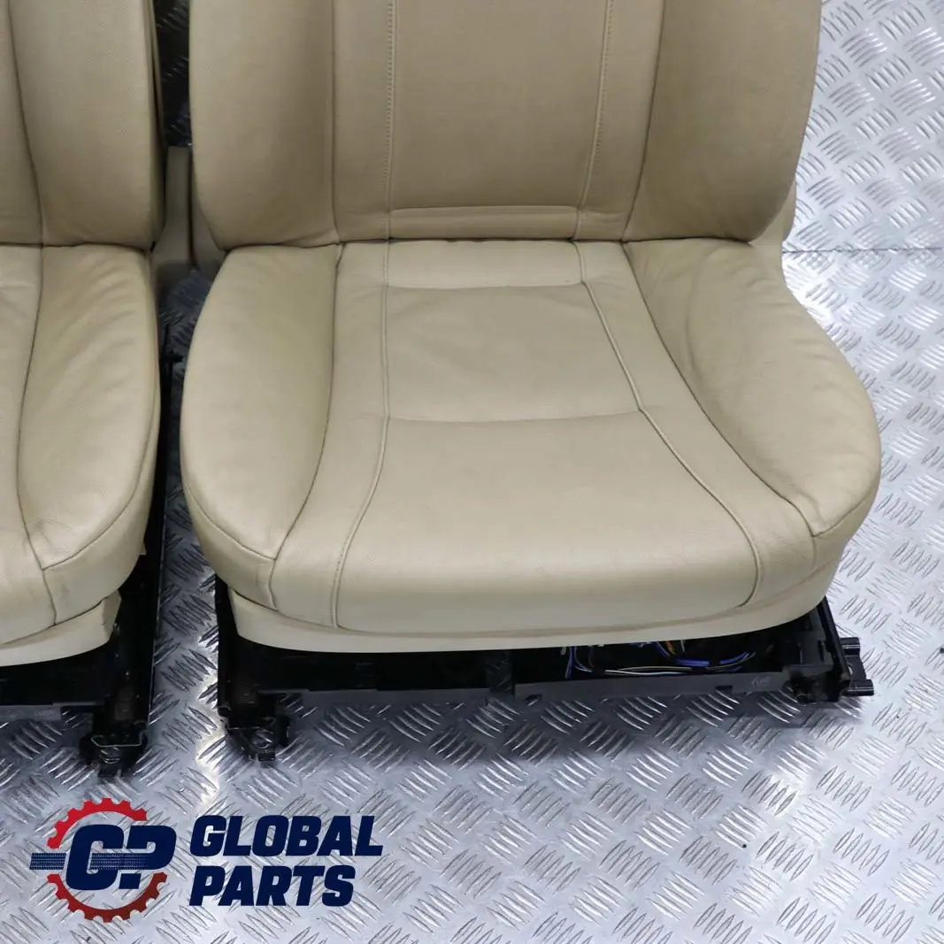 BMW E65 Heated Beige Leather Front Left Right N/O/S Seats Seat Electric Memory