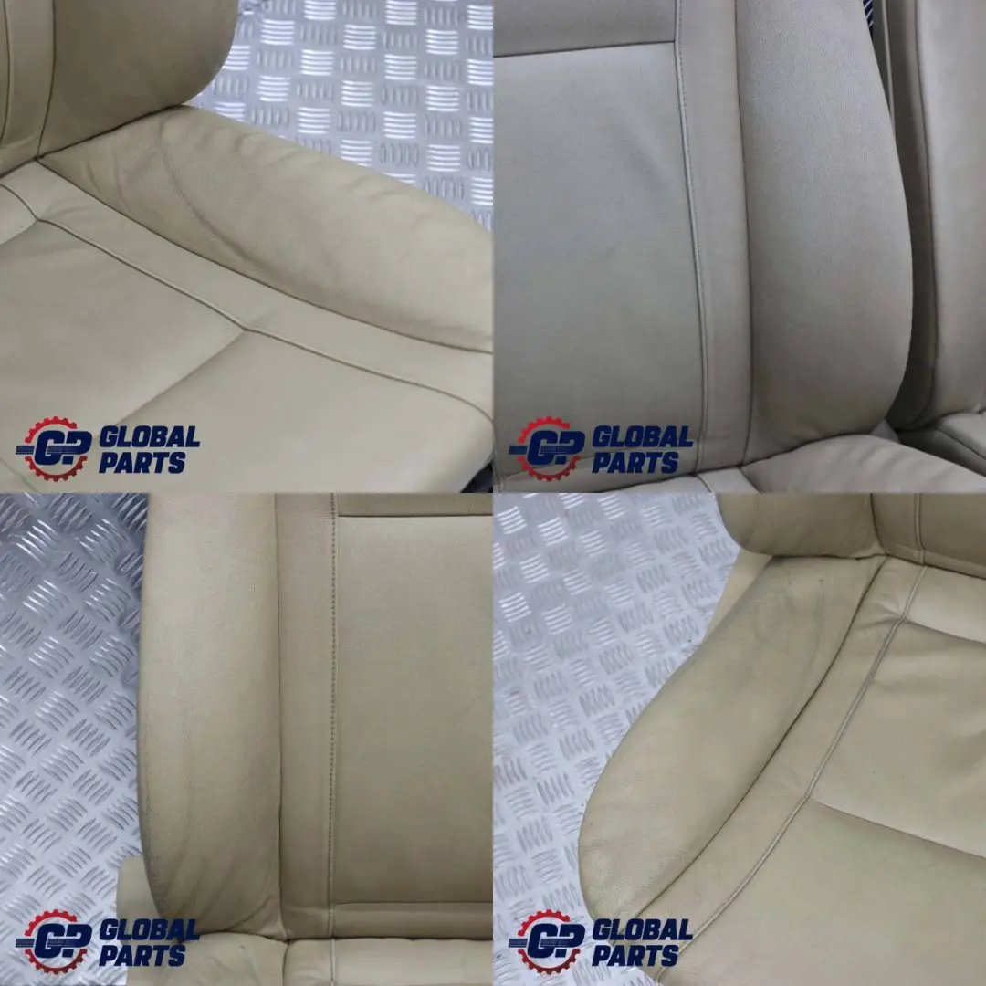 BMW E65 Heated Beige Leather Front Left Right N/O/S Seats Seat Electric Memory