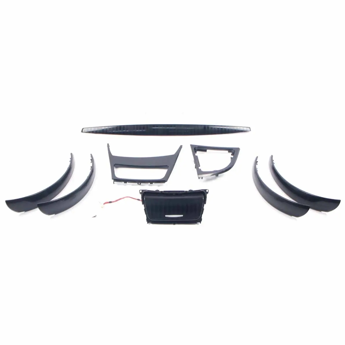 BMW E87 Interior Trim Set Dash Dashboard Cover Strip Carbon Effect Gomera Black 