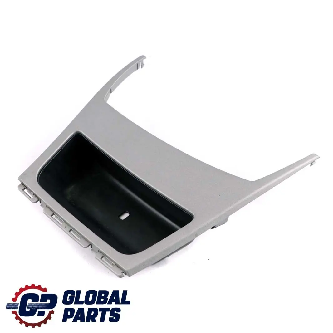 BMW 1 E81 E87 5 Console Storage Finisher Trim Tray Decor Front Titan Silver