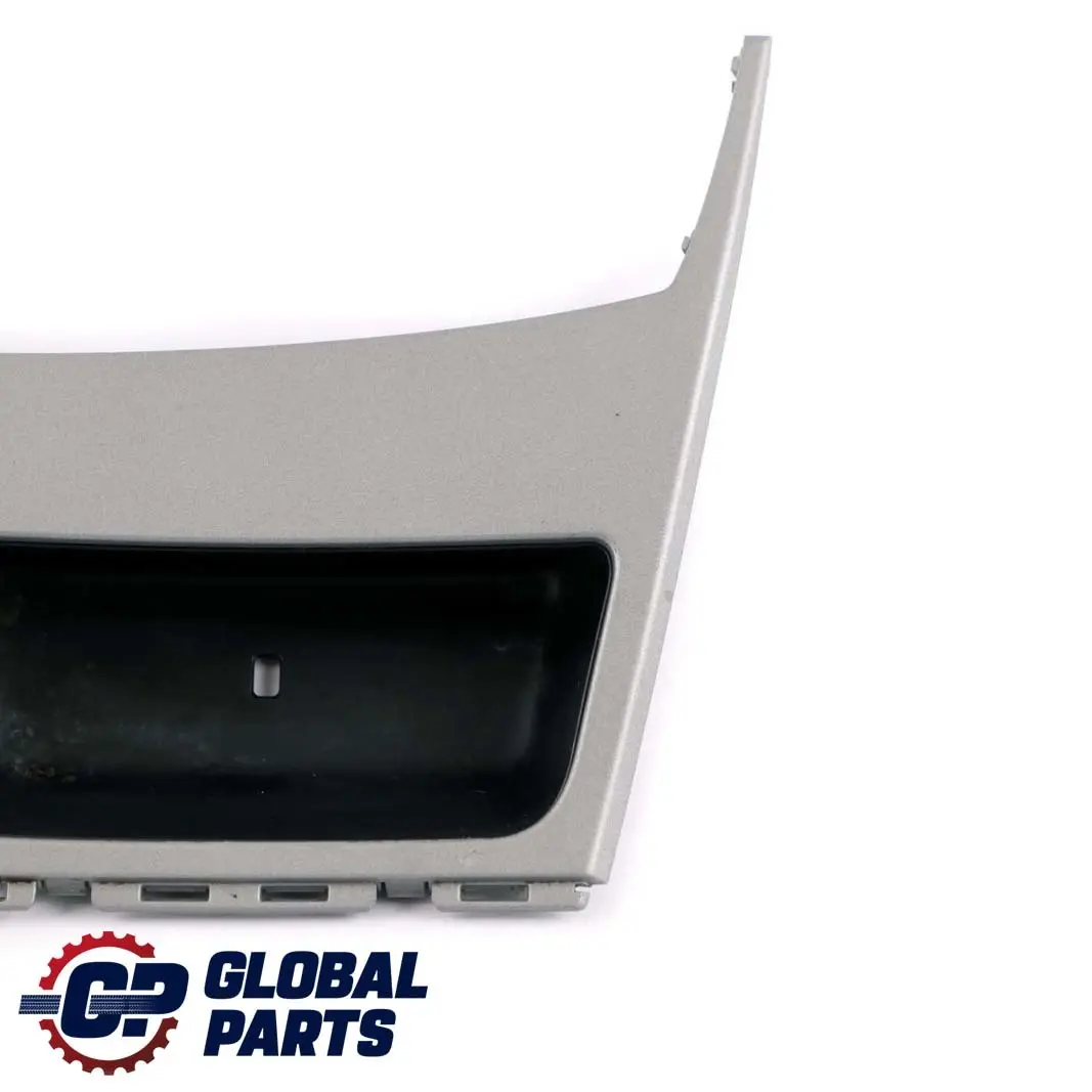 BMW 1 E81 E87 5 Console Storage Finisher Trim Tray Decor Front Titan Silver