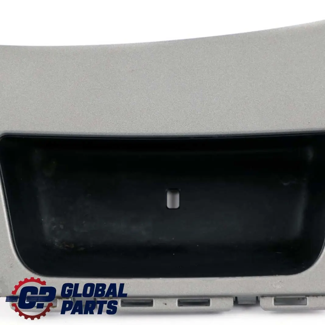 BMW 1 E81 E87 5 Console Storage Finisher Trim Tray Decor Front Titan Silver