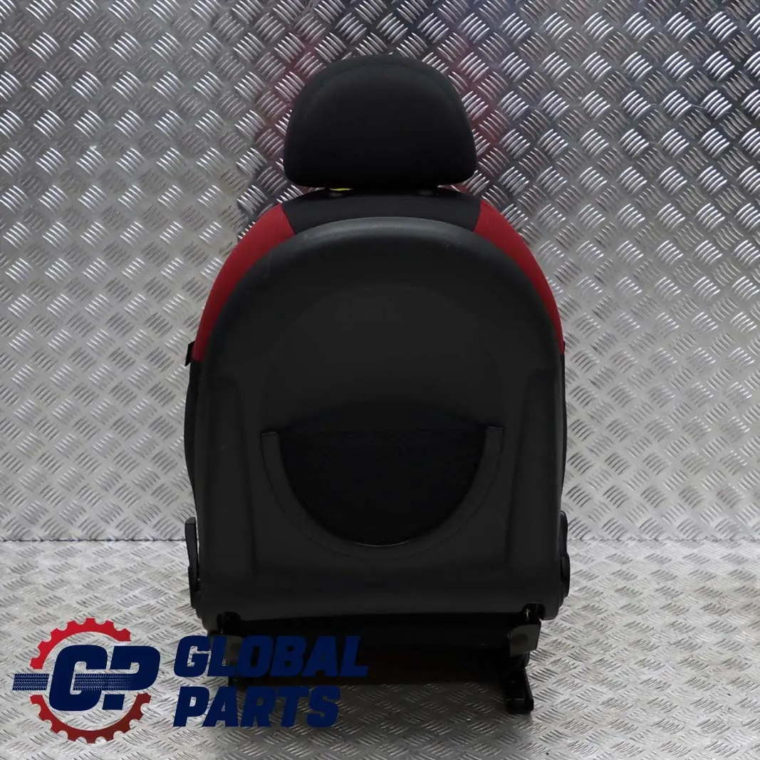 Mini Cooper R50 Front Left N/S Cloth Fabric Passenger Seat Molette Tartan Red