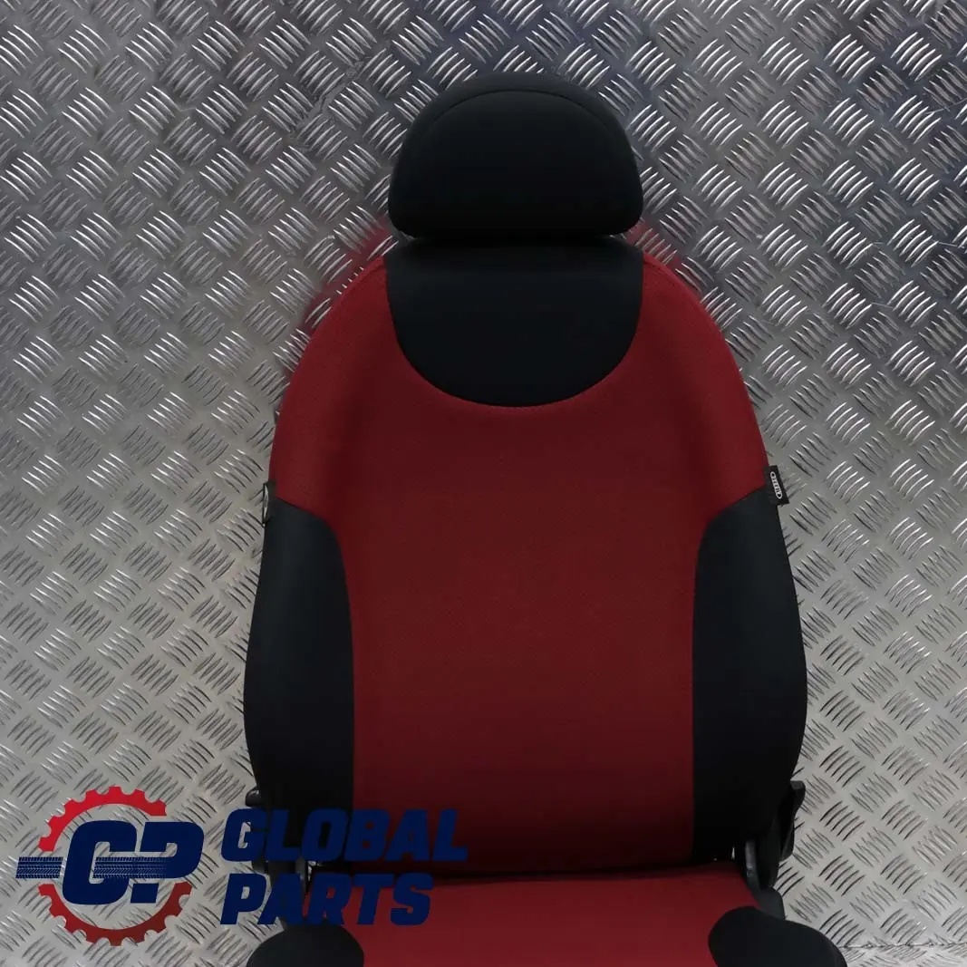 Mini Cooper R50 Front Left N/S Cloth Fabric Passenger Seat Molette Tartan Red