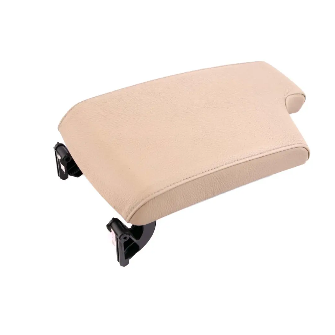 BMW 3 Series E90 E91 LCI Leather Cover Centre Console Armrest Beige 7147213