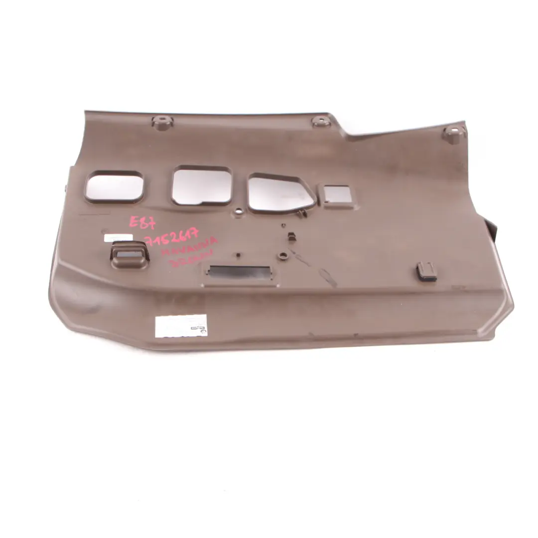 BMW E87 Passengers Footwell Trim Panel Bottom Cover Havanna Brown 7152609