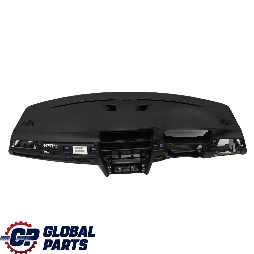 BMW E90 E91 E92 E93 Black Dashboard Dash Panel Double Scoop With Sat Nav Hole