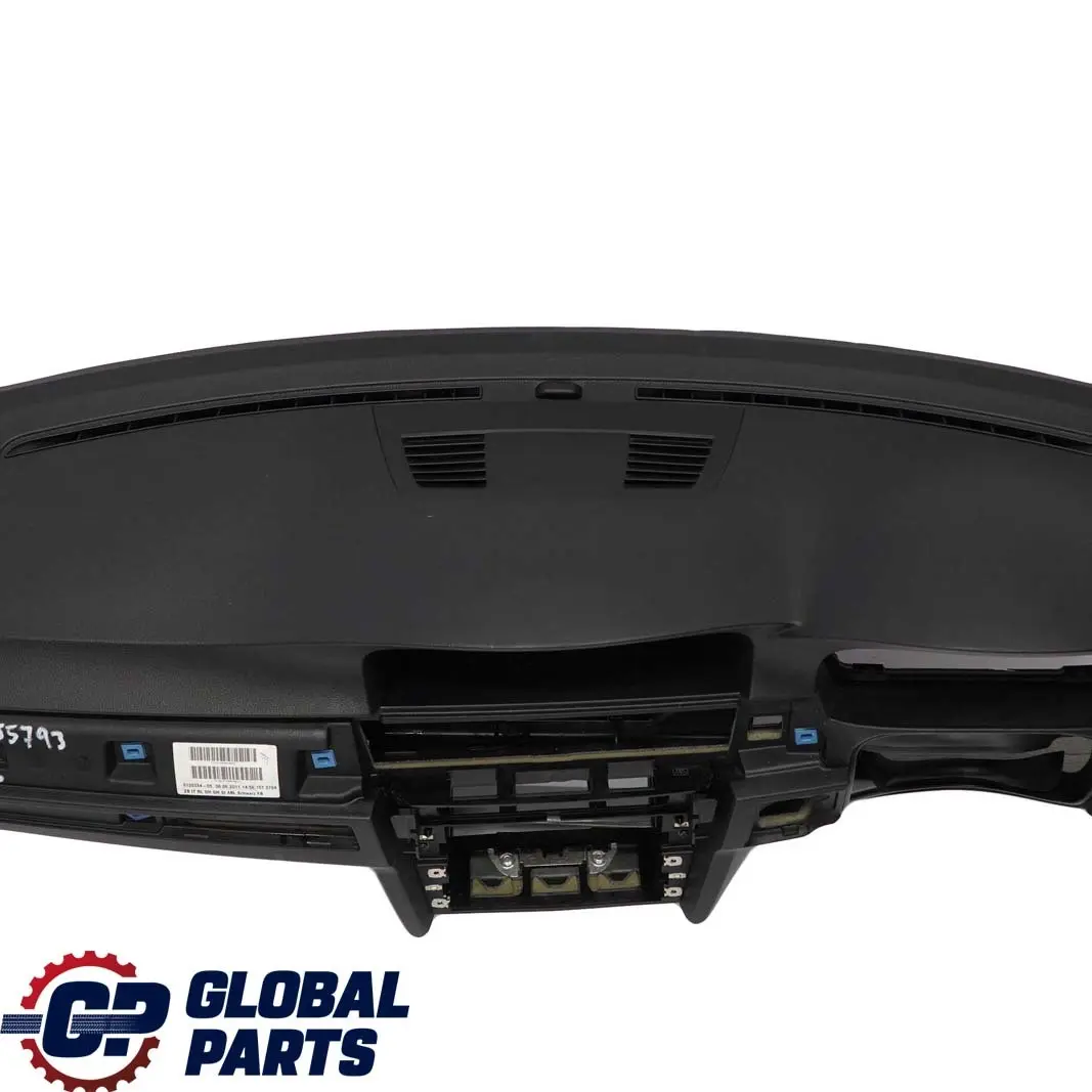 BMW E90 E91 E92 E93 Black Dashboard Dash Panel Double Scoop With Sat Nav Hole