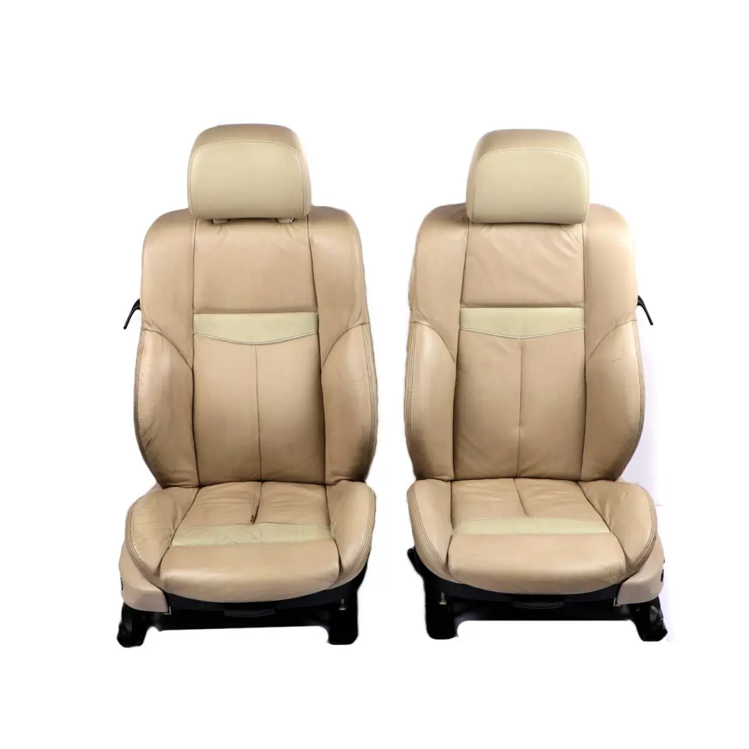 BMW E63 Sport Heated Cream Beige Leather Interior Front Rear Seat Seats Memory