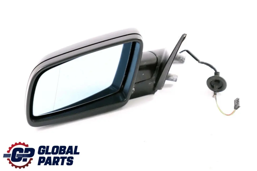 BMW 5 Series E60 E61 Heated Left Wing Mirror N/S Schwarz 2 Black 668