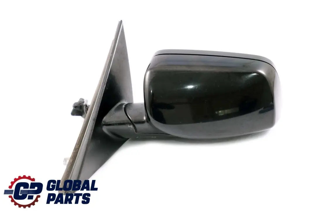 BMW 5 Series E60 E61 Heated Left Wing Mirror N/S Schwarz 2 Black 668