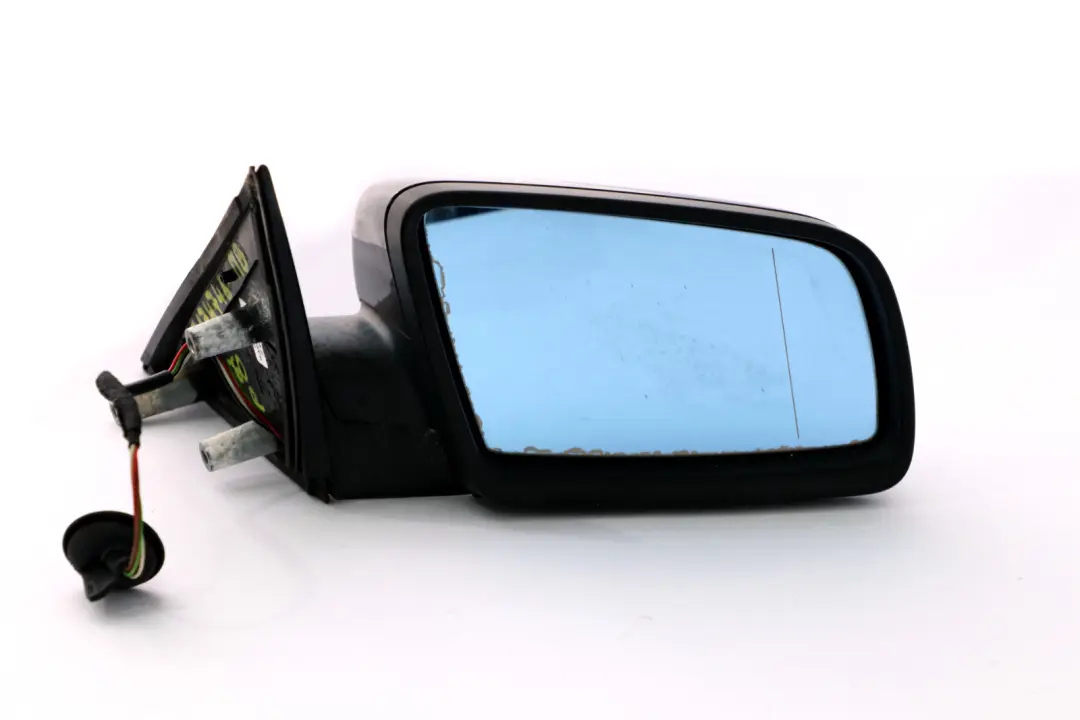 BMW 5 Series E60 E61 Heated Right Wing Mirror O/S Monacoblau Monaco Blue A35