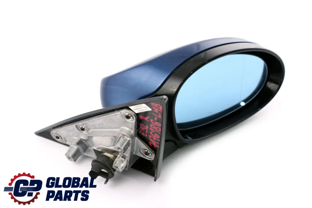 BMW 3 Series E92 M Sport Right Wing Mirror High Gloss O/S Le Mans Blau Blue 381