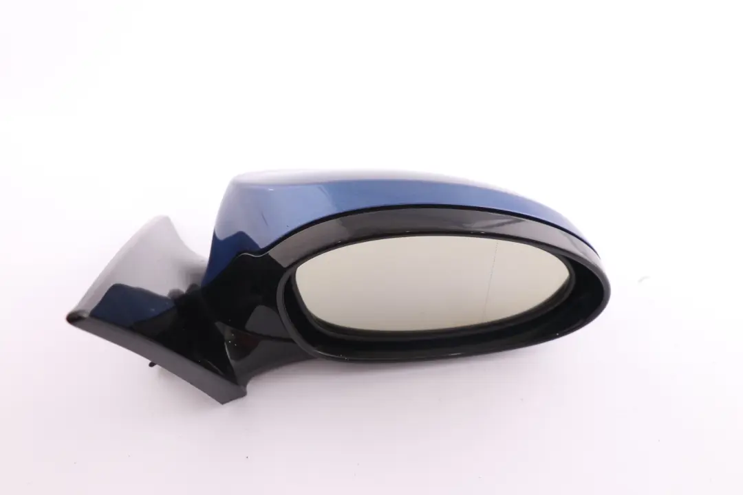 BMW 3 Series E92 High Gloss Power Fold Auto Dip Right Mirror O/S Montego Blue