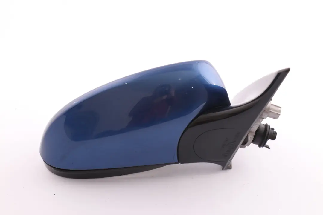 BMW 3 Series E92 High Gloss Power Fold Auto Dip Right Mirror O/S Montego Blue