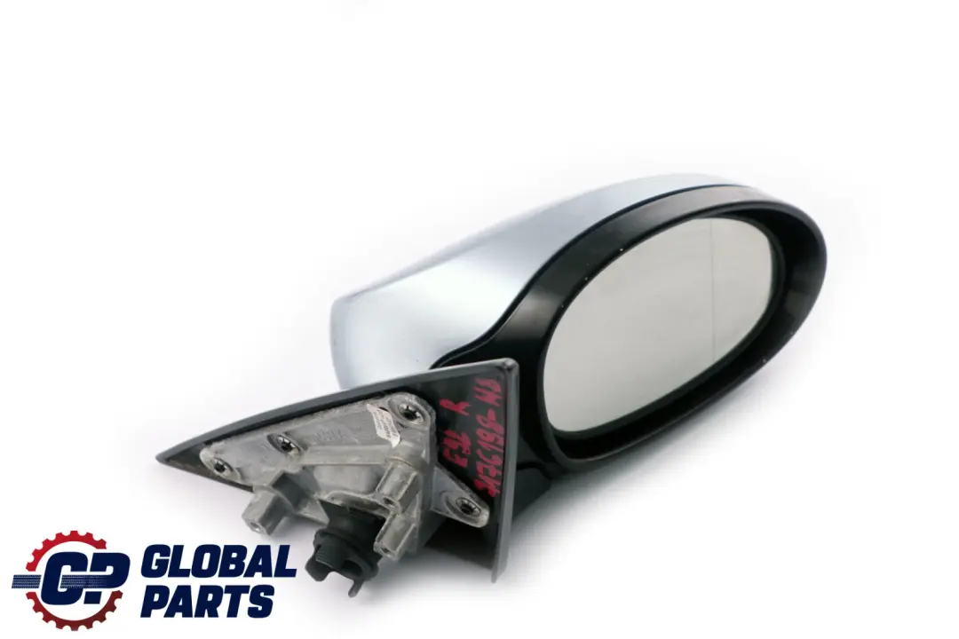 BMW 3 Series E92 High Gloss Power Fold Auto Dip Right Mirror O/S Bluewater Blue