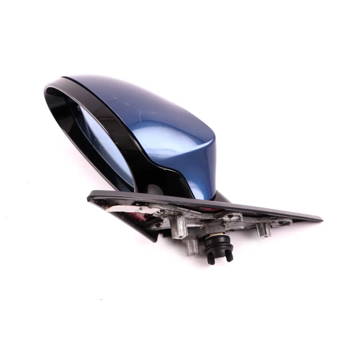 BMW 1 E81 E82 1 M Sport High Gloss Left Wing Mirror N/S Le Mans Blau Blue 381