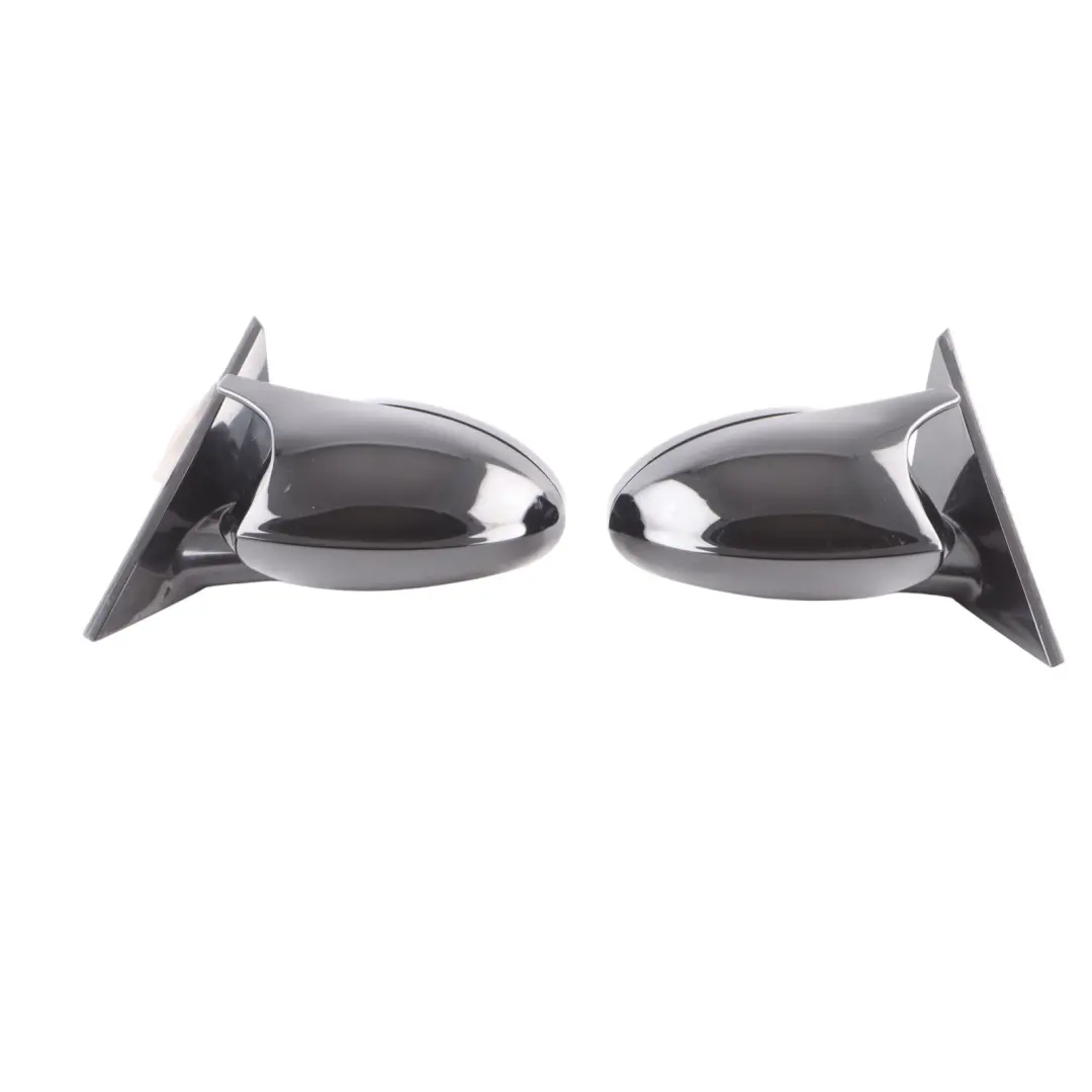 Wing Mirror BMW E81 E82 M Sport High Gloss Power Fold Left Right N/O/S Set Black